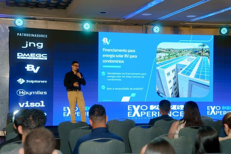 Apresentação do banco BV sobre financiamento de energia solar para condomínios